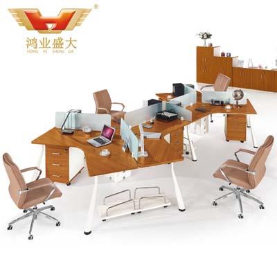 六人座時(shí)尚辦公屏風(fēng) 隔斷六人位職員桌HY-Z02